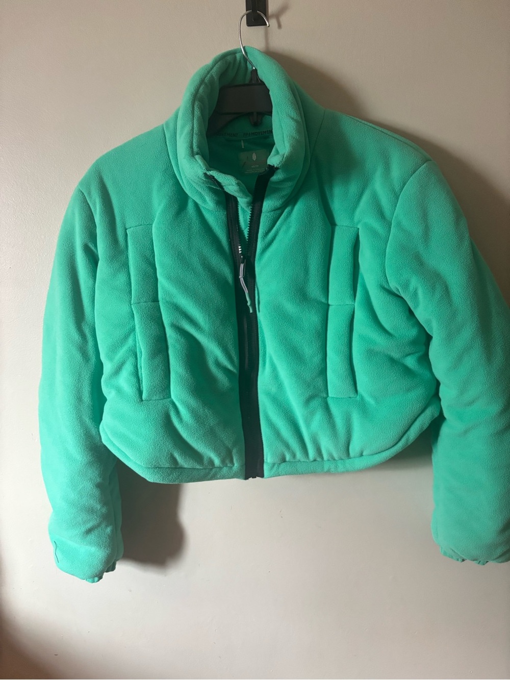 FP Movement by Free People Cropped Puffer Jacket - Mint XS